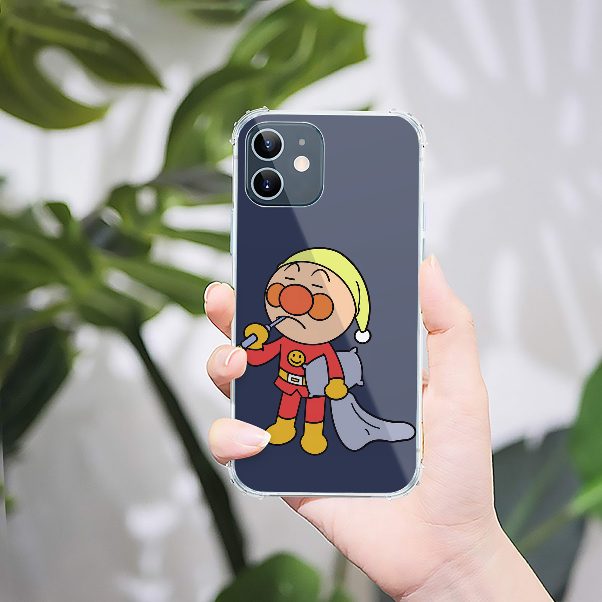 （画像用） アンパンマン Anpanman 【iPhone 12シリーズ対応】透明スマホケース（クリアソフトケース）